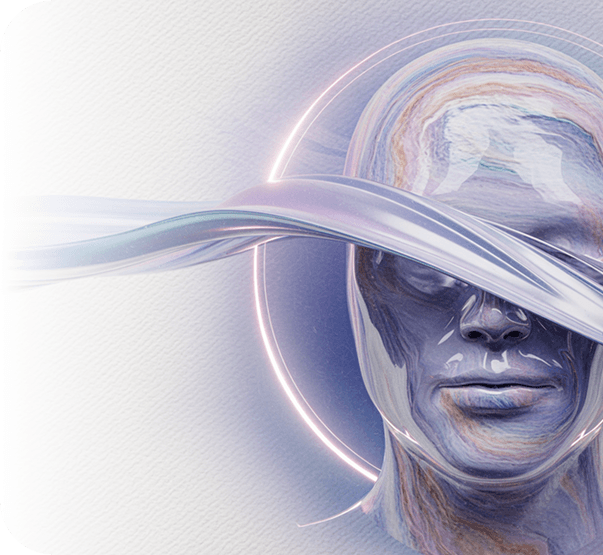 Mindfulness meditation artistic portrait